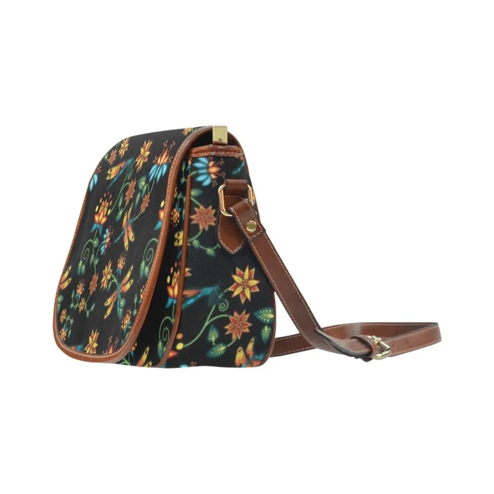 Dragon Lily Noir Saddle Bag/Small