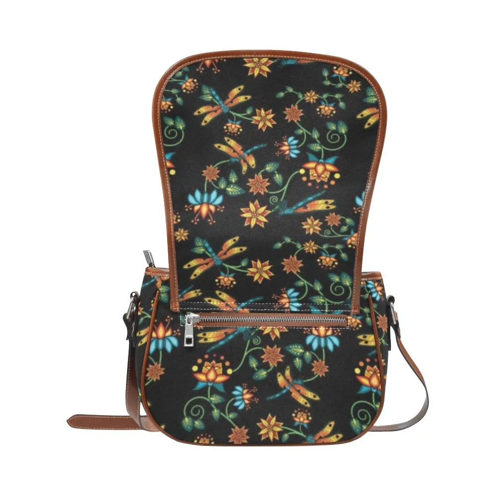 Dragon Lily Noir Saddle Bag/Small