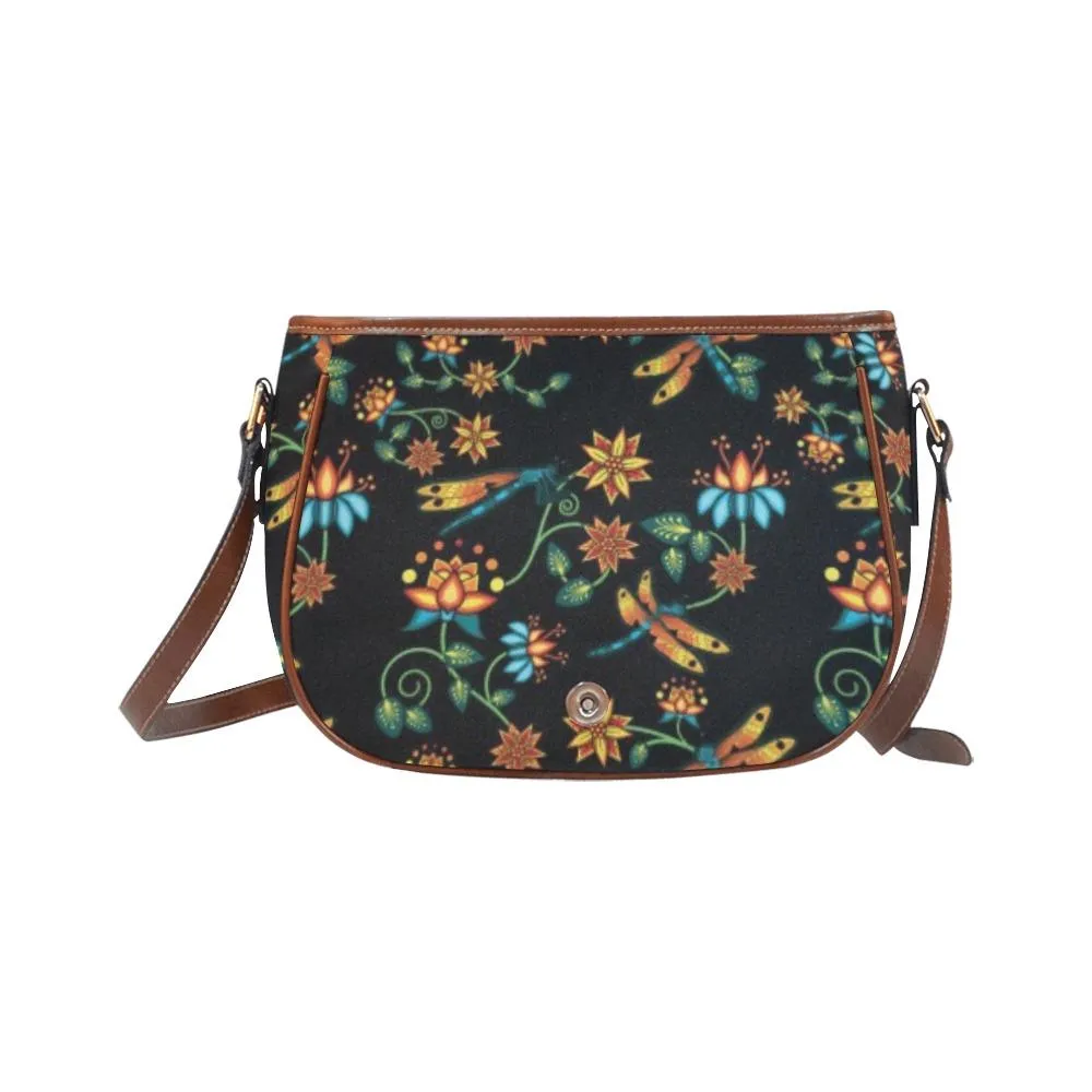 Dragon Lily Noir Saddle Bag/Small