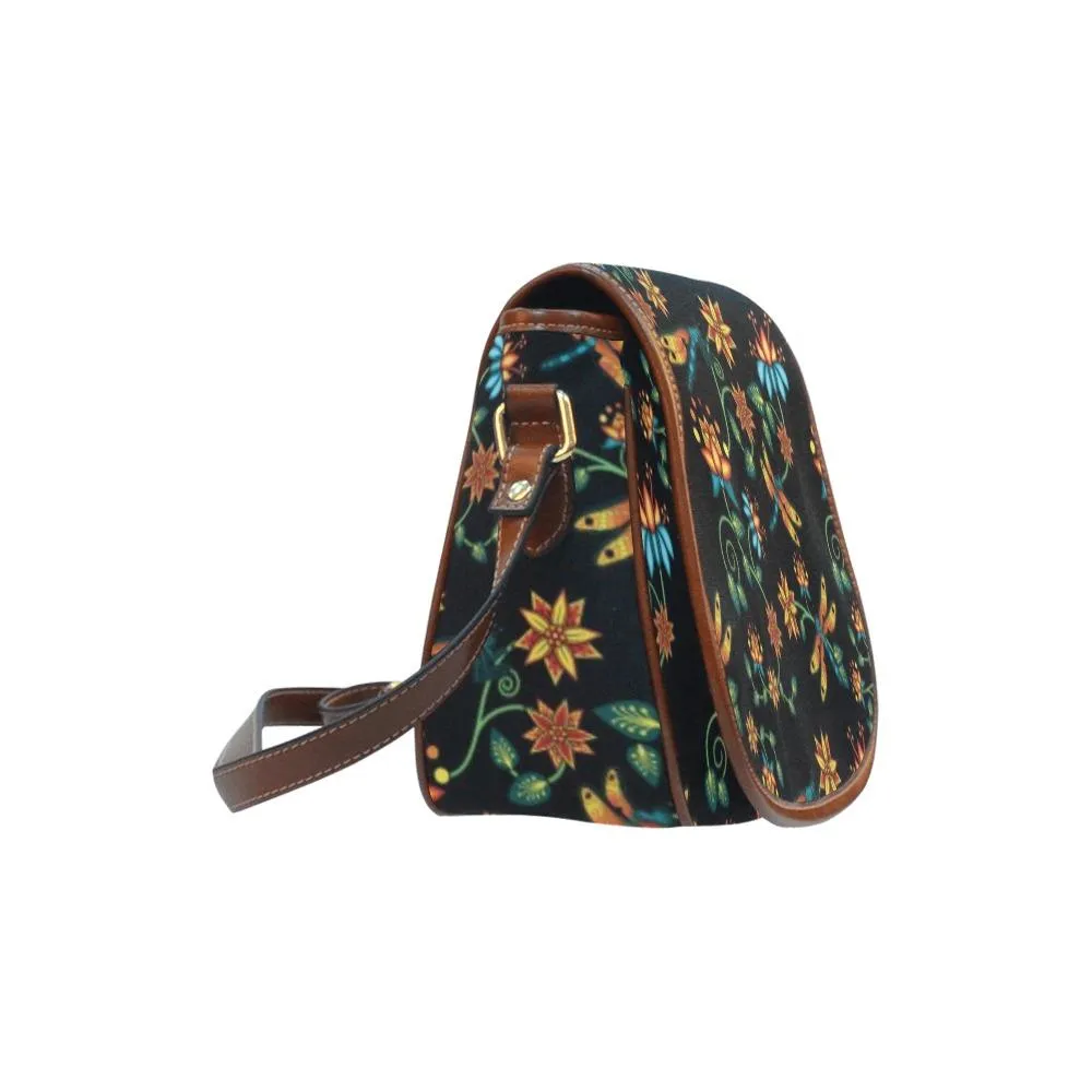Dragon Lily Noir Saddle Bag/Small