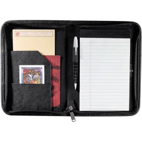 DuraHyde Jr. Zippered Padfolio 0600 Black