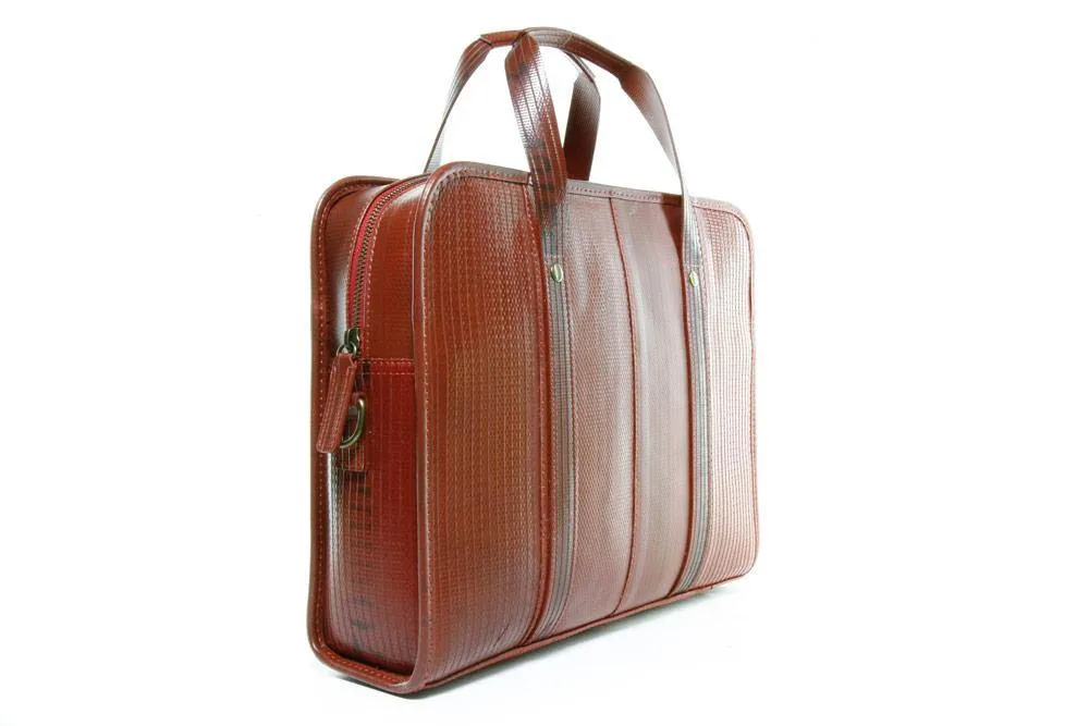 Elvis & Kresse Red Fire Hose Collection - Compact Briefcase