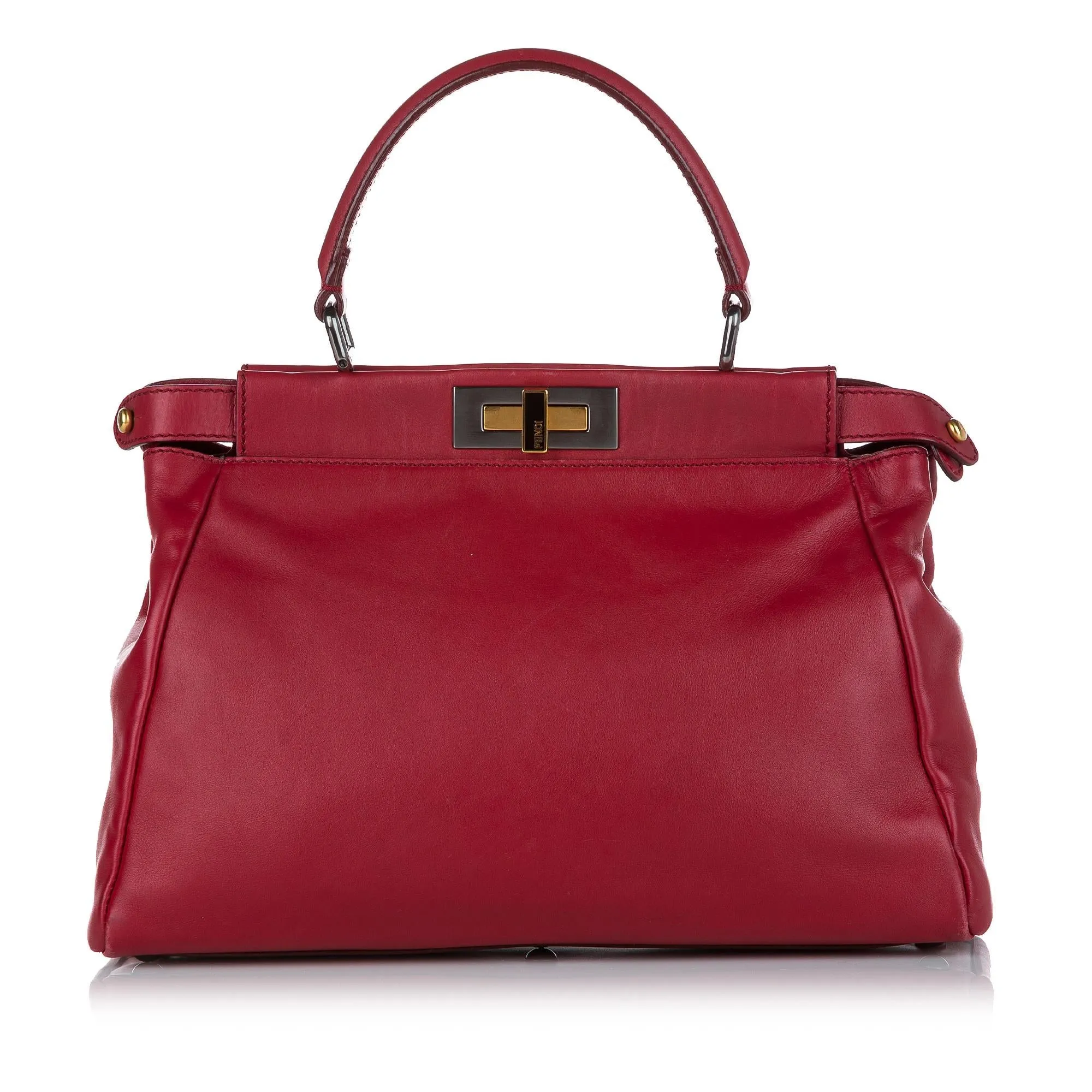 Fendi Peekaboo Leather Satchel (SHG-23909)