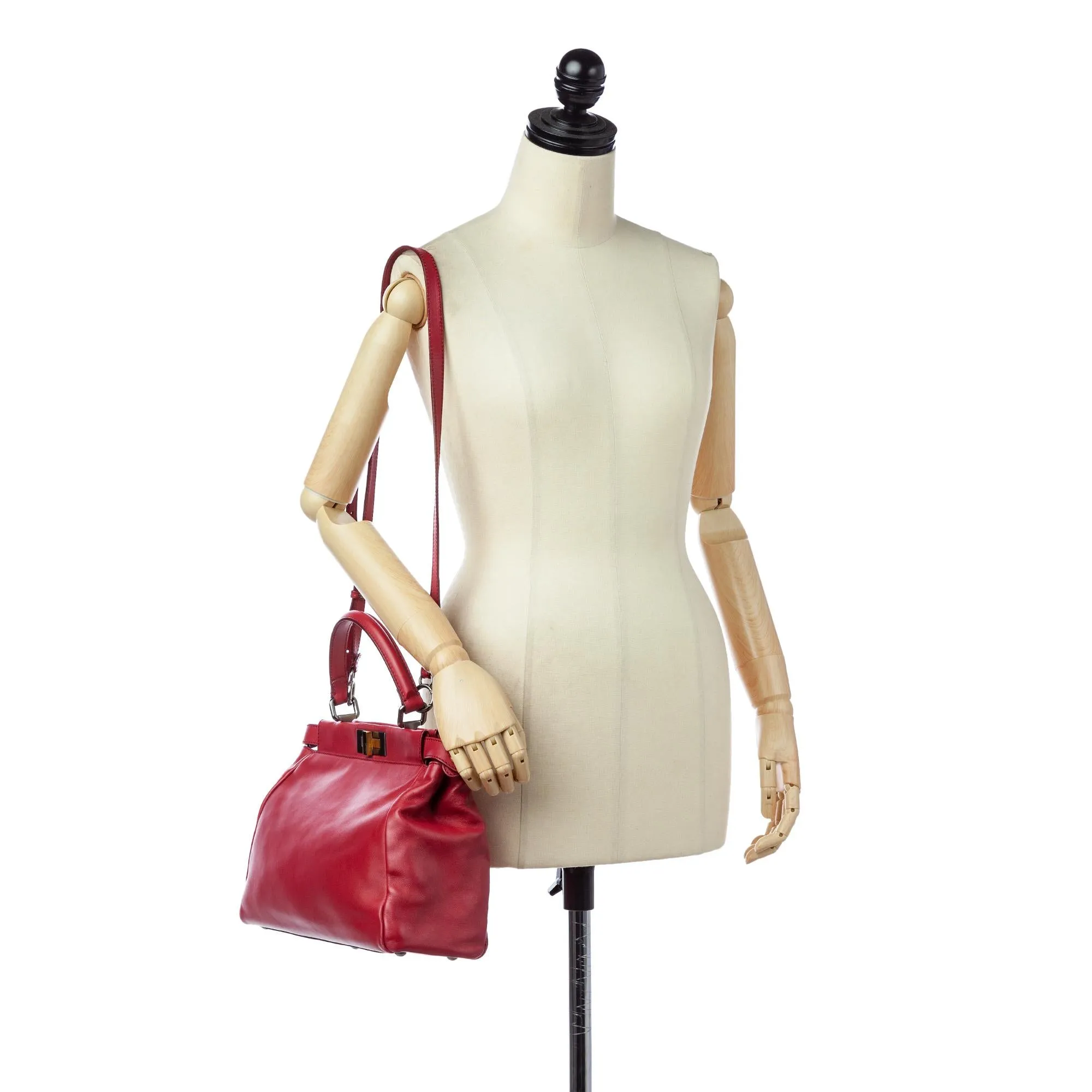 Fendi Peekaboo Leather Satchel (SHG-23909)