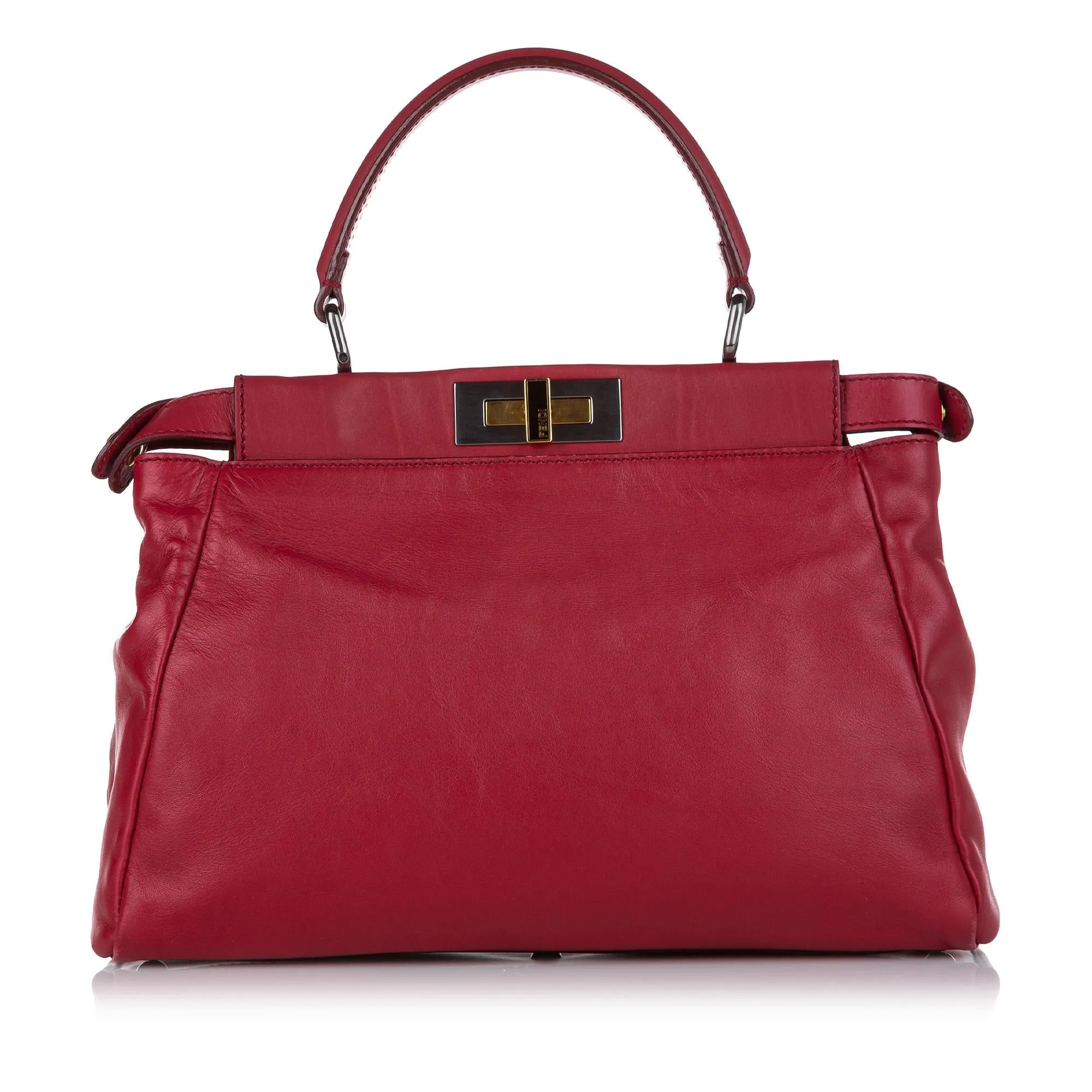 Fendi Peekaboo Leather Satchel (SHG-23909)