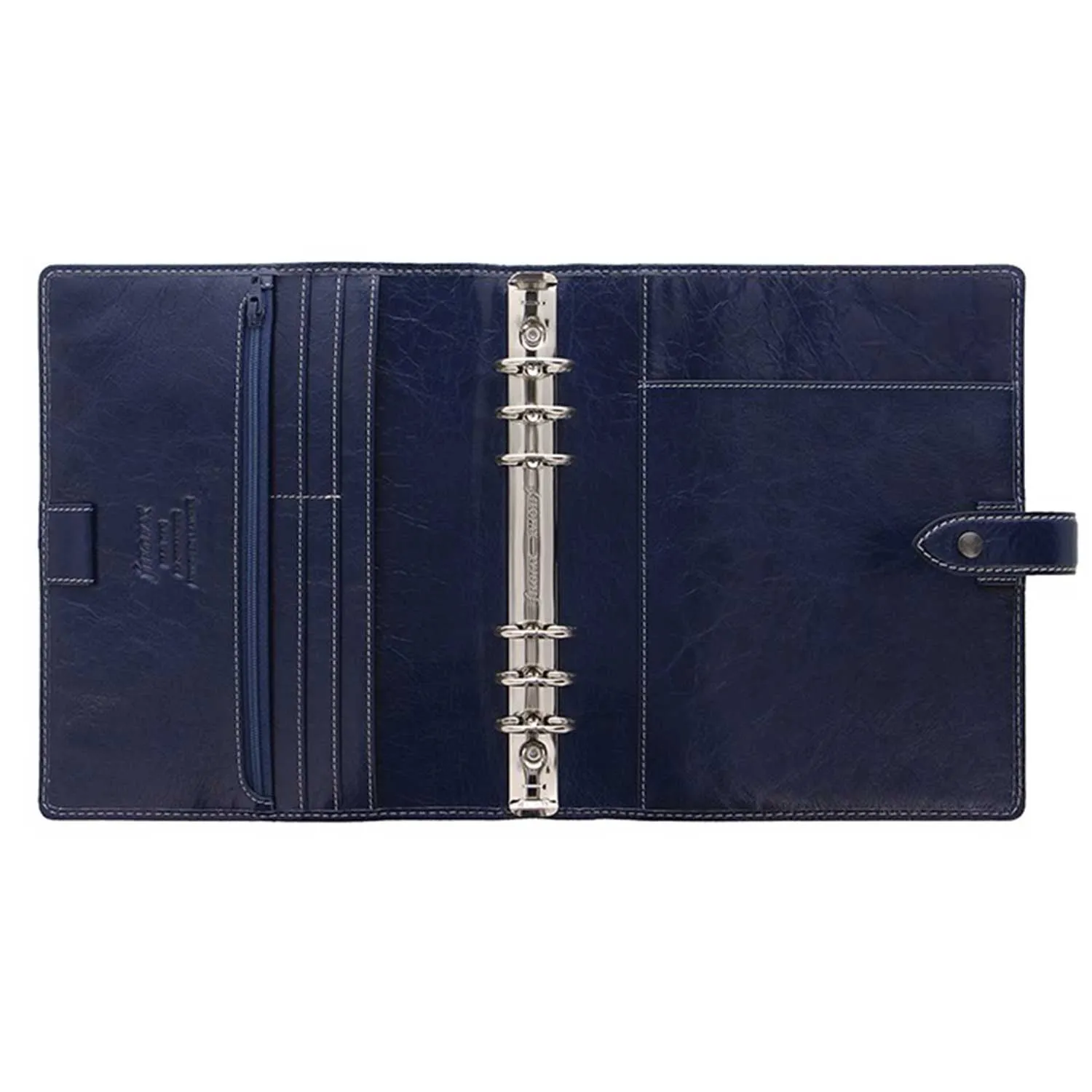 Filofax Malden A5 Navy Leather Organizer Agenda Calendar 2024