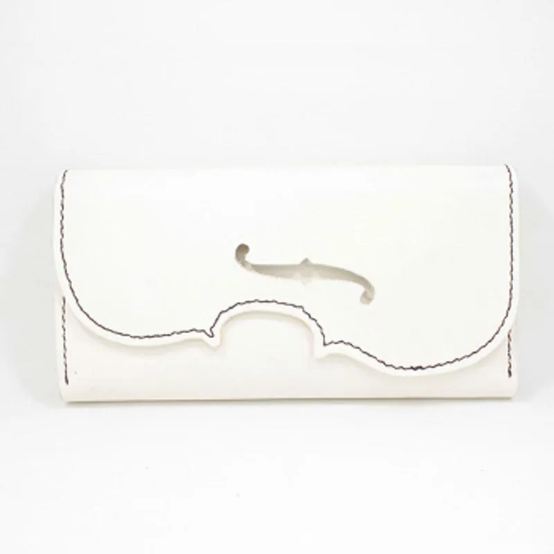 Handmade Leather Women Long Wallet Cute Phone VIOLIN Bifold PERSONALIZED MONOGRAMMED GIFT CUSTOM Phone Wallet long Wallet