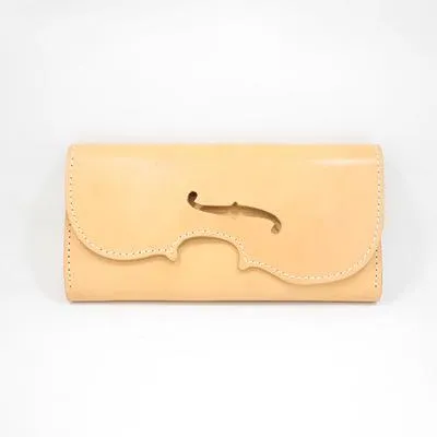 Handmade Leather Women Long Wallet Cute Phone VIOLIN Bifold PERSONALIZED MONOGRAMMED GIFT CUSTOM Phone Wallet long Wallet