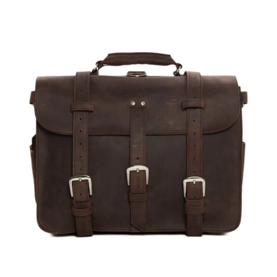 Handmade Vintage Leather Large Satchel/Backpack