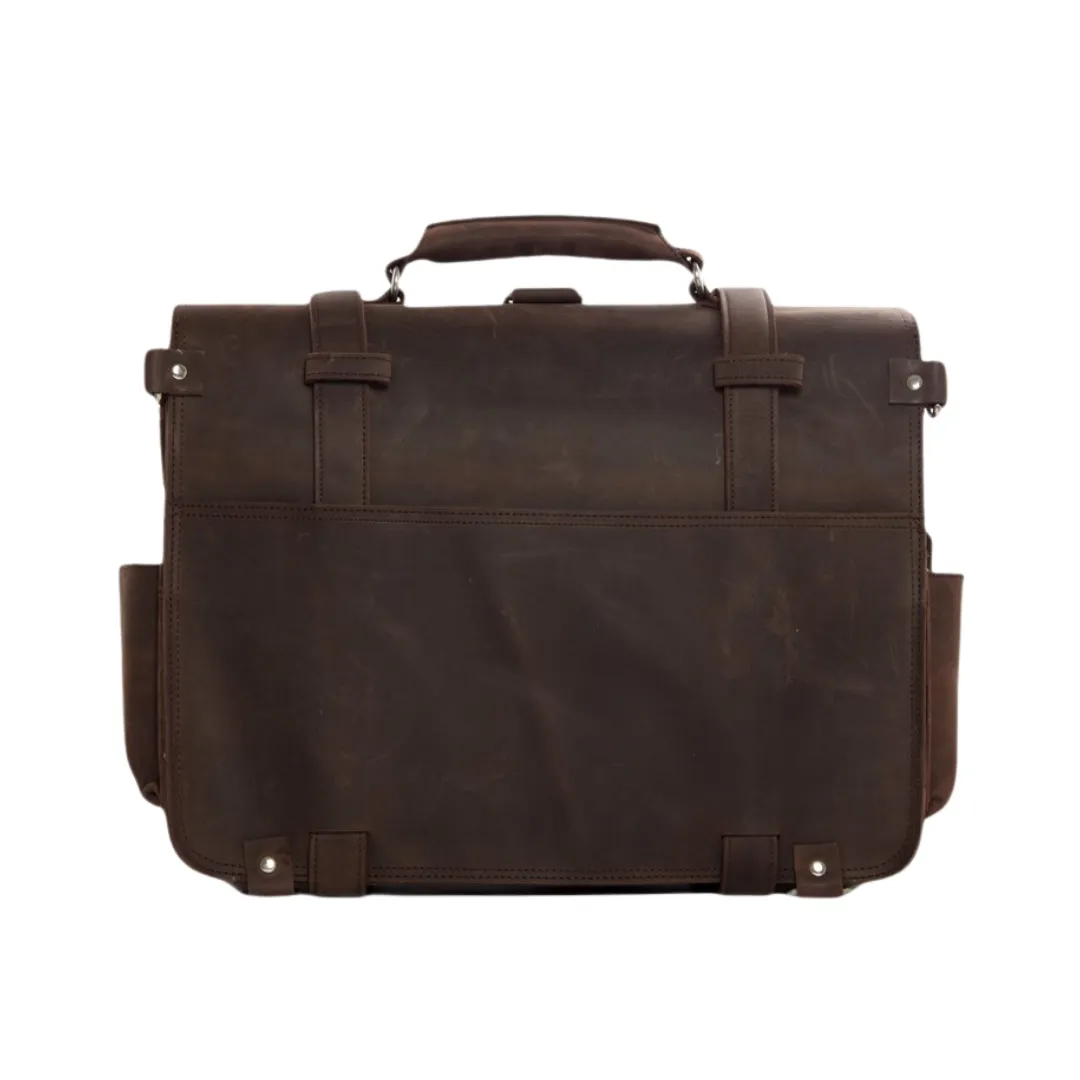 Handmade Vintage Leather Large Satchel/Backpack