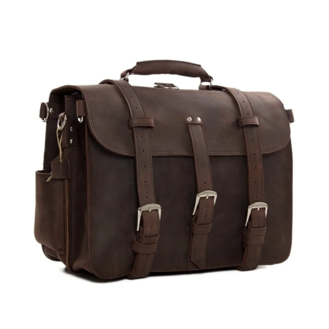 Handmade Vintage Leather Large Satchel/Backpack