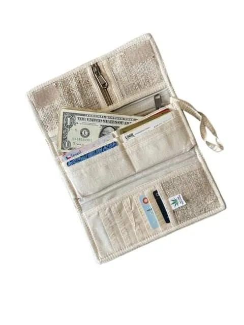 Handmade Wallet - Women's Hemp Embroidered Wallet
