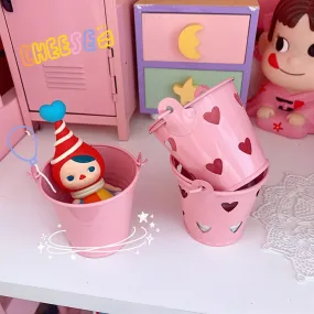 Heart Shape Bucket Organiser - Pink