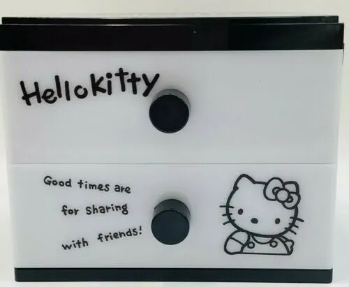 Hello Kitty Black 45th Anniversary 2 Drawer Chest