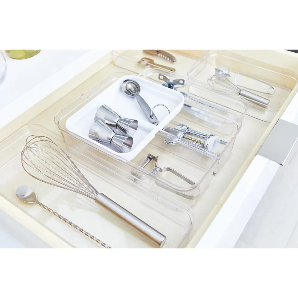 iDesign Crisp BPA-Free Plastic Stackable Drawer Organizer Bin