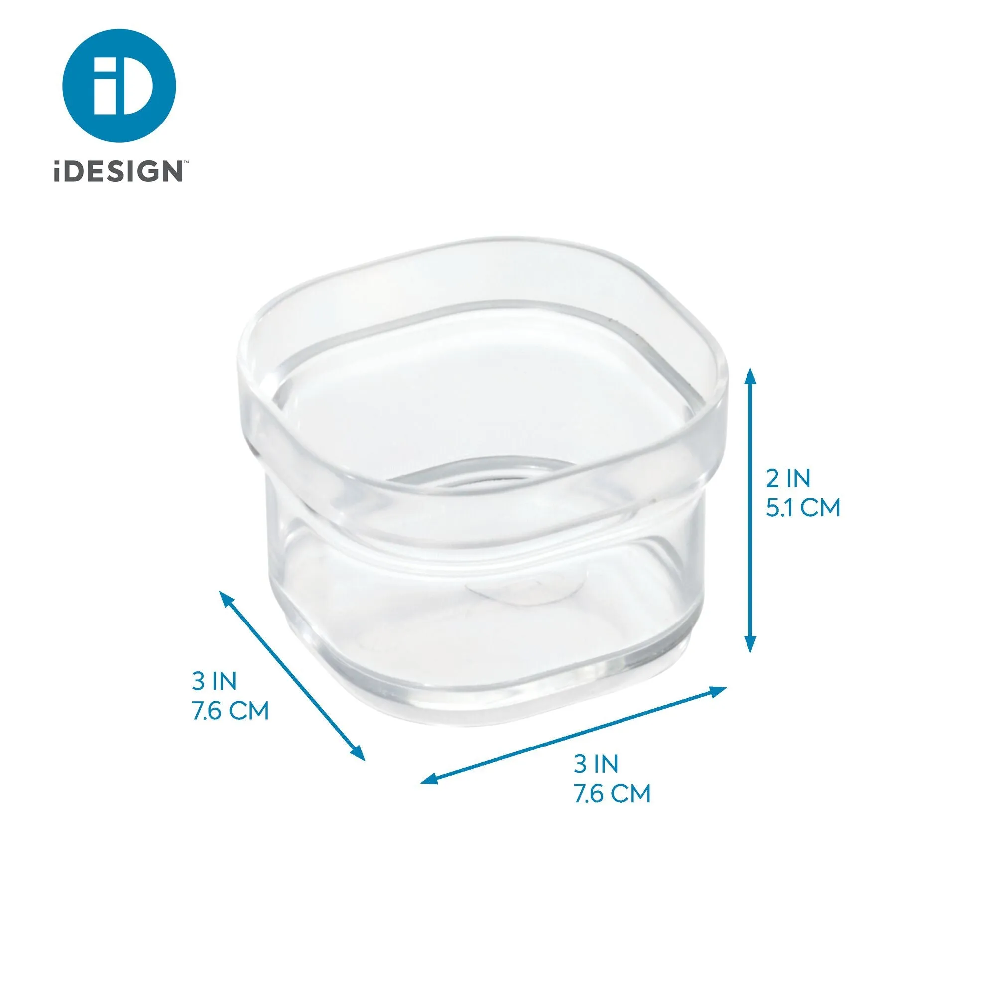 iDesign Crisp BPA-Free Plastic Stackable Drawer Organizer Bin