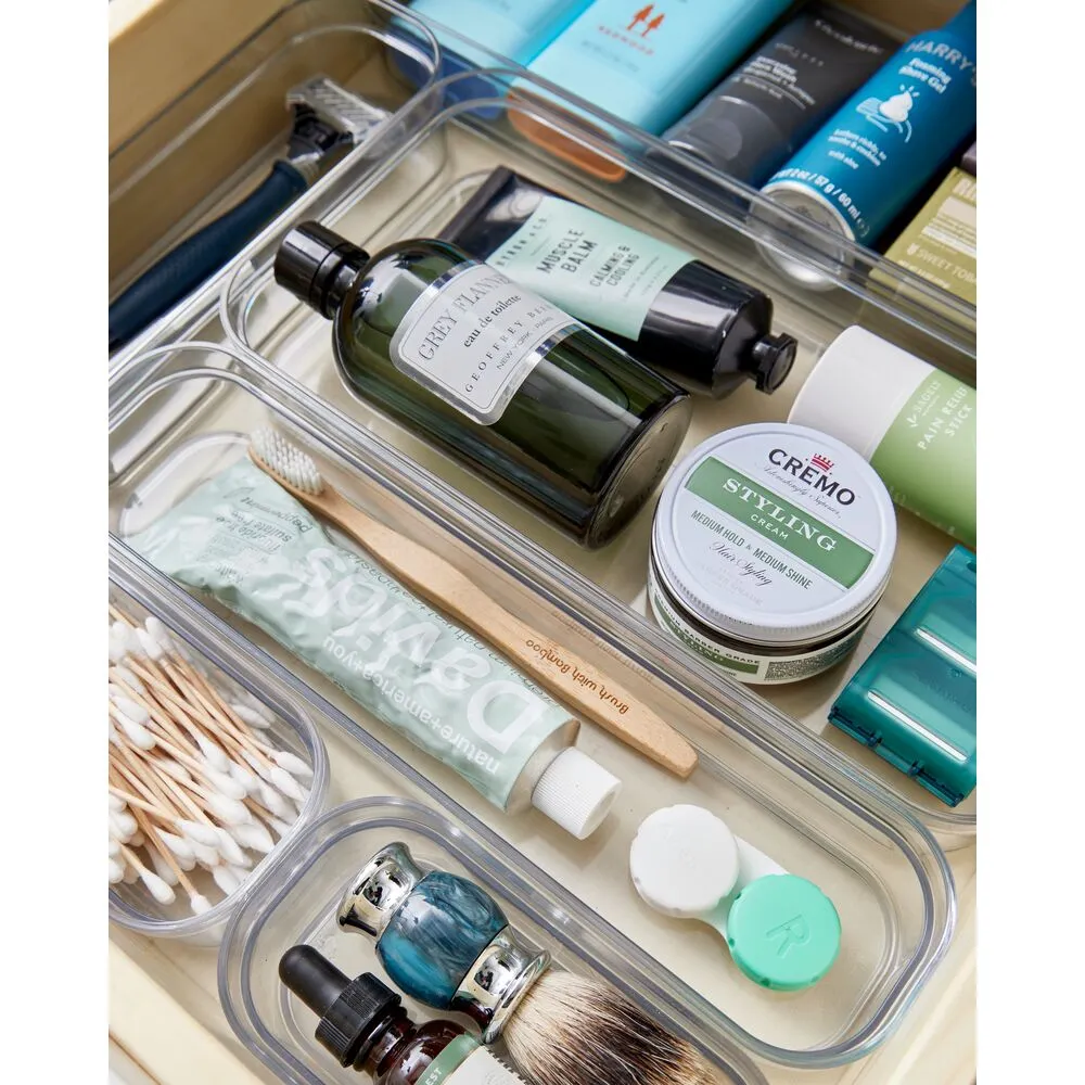 iDesign Crisp BPA-Free Plastic Stackable Drawer Organizer Bin