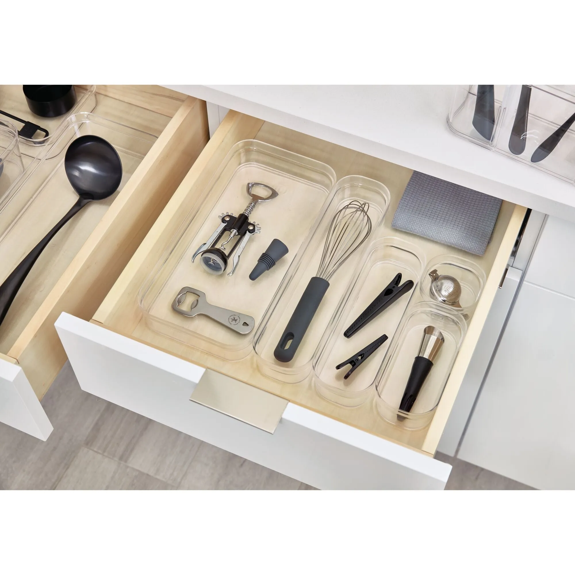 iDesign Crisp BPA-Free Plastic Stackable Drawer Organizer Bin