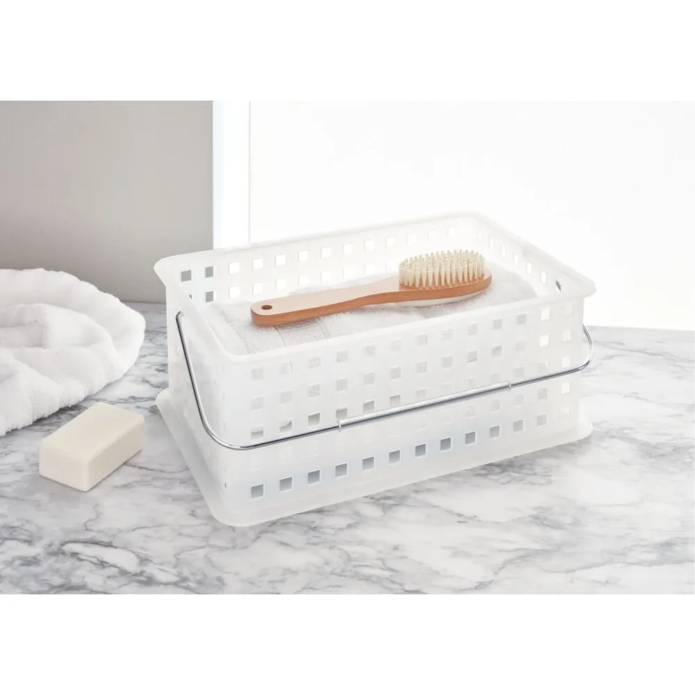iDesign Spa Medium Basket in Clear Frost