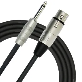 Instrument Cable: 1/4" Male to XLR Female, 25 ft
