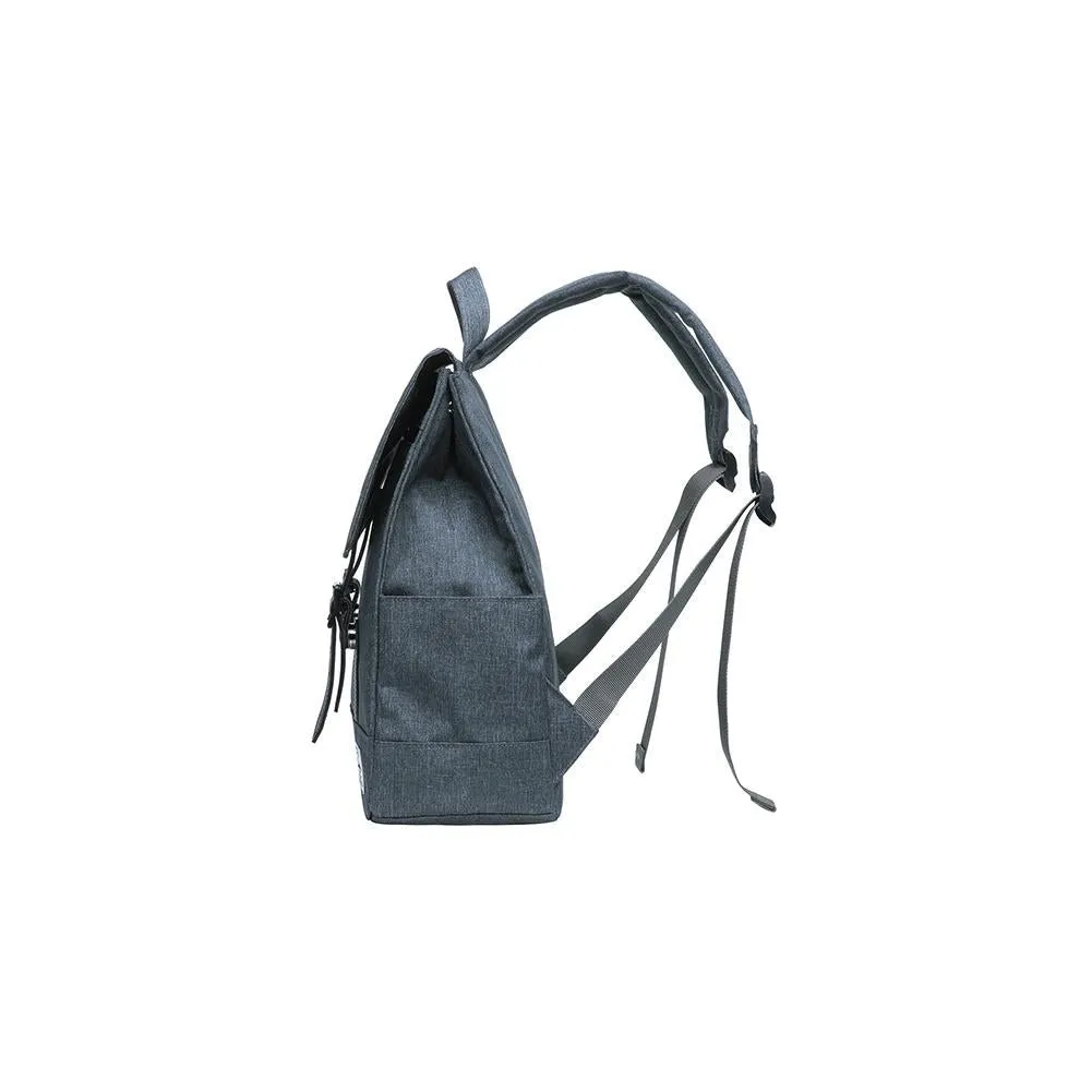 KAUKKO Stylish School Backpack  College Student, KS05-2 ( Dark Grey / 13.7L )