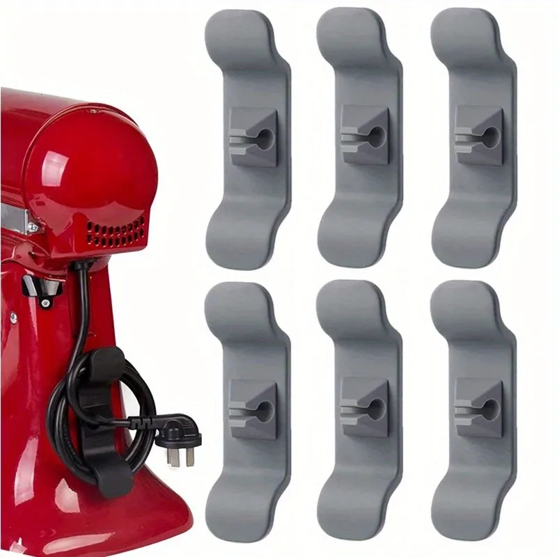 Kitchen Appliance Cord Organizer StickOn Cord Holder 6pcspack