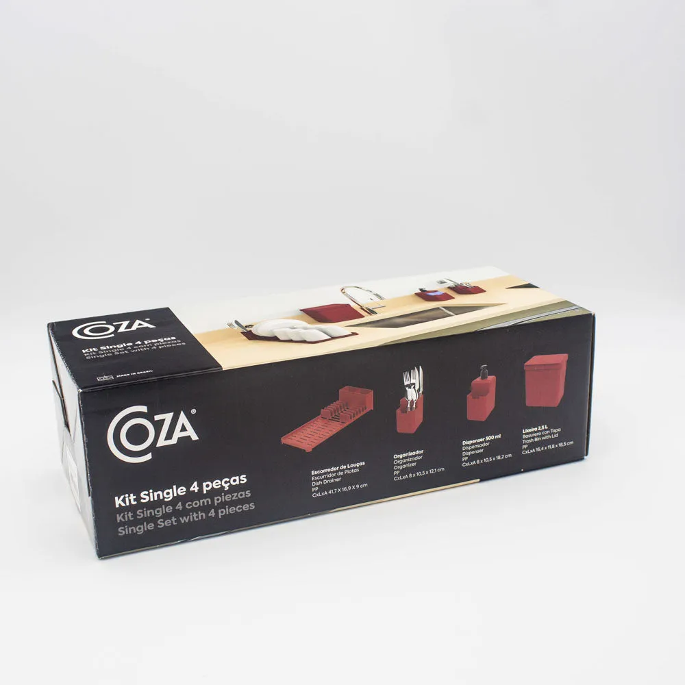 KITCHEN SINK 4 PIECE ORGANIZER SET COZA