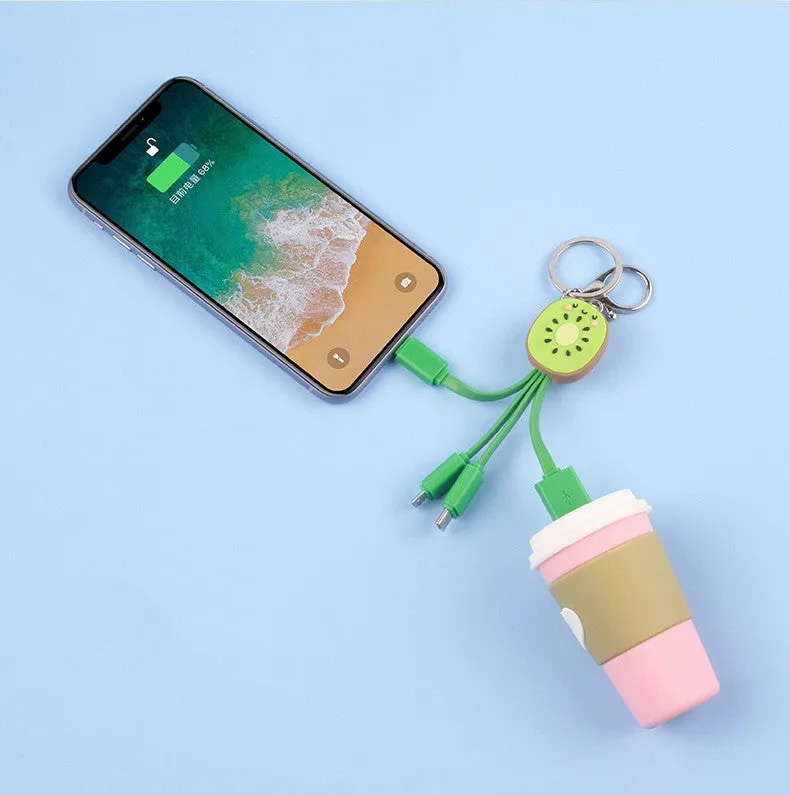 Kiwi Data Cable Keychain