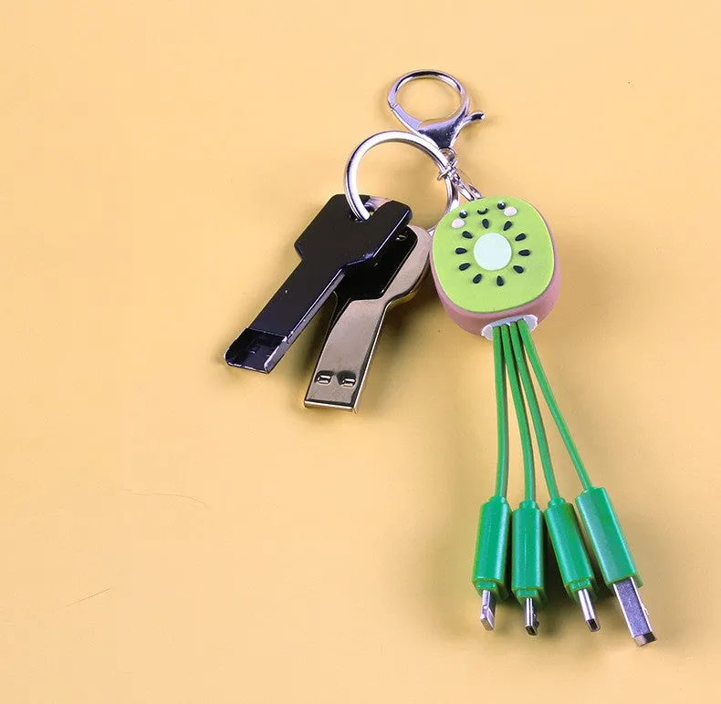 Kiwi Data Cable Keychain