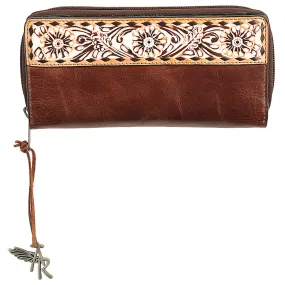 LADIES ANGEL RANCH WASHED DAISEY WALLET