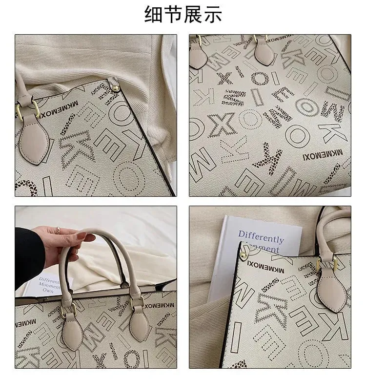 large capacity designer shopping bag  Big Women Tote Large Capacity Shopping Bag Female Designer Purses And Handbags 2023 Luxury Vintage Brown Leather Ladies Handbag