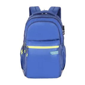 Lavie Sport Axis 31L Laptop Backpack with Raincover & Combi-lock For Men & Women|Boys & Girls Royal Blue