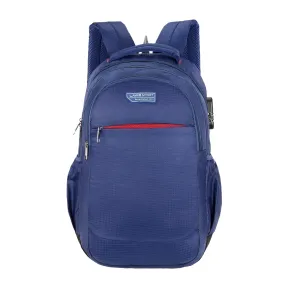 Lavie Sport Graph 31L Laptop Backpack with Raincover & Combi-lock For Men & Women|Boys & Girls Navy