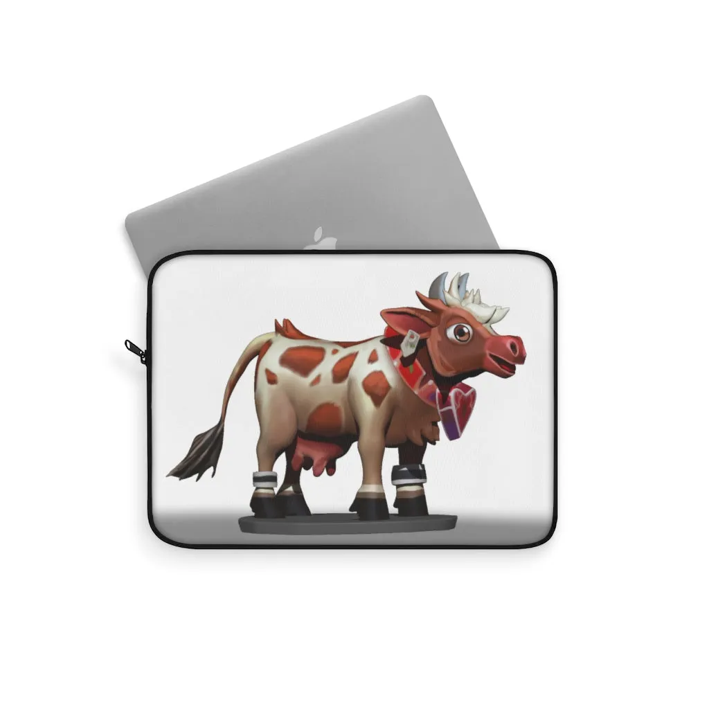 Light Brown Cow Laptop Sleeve