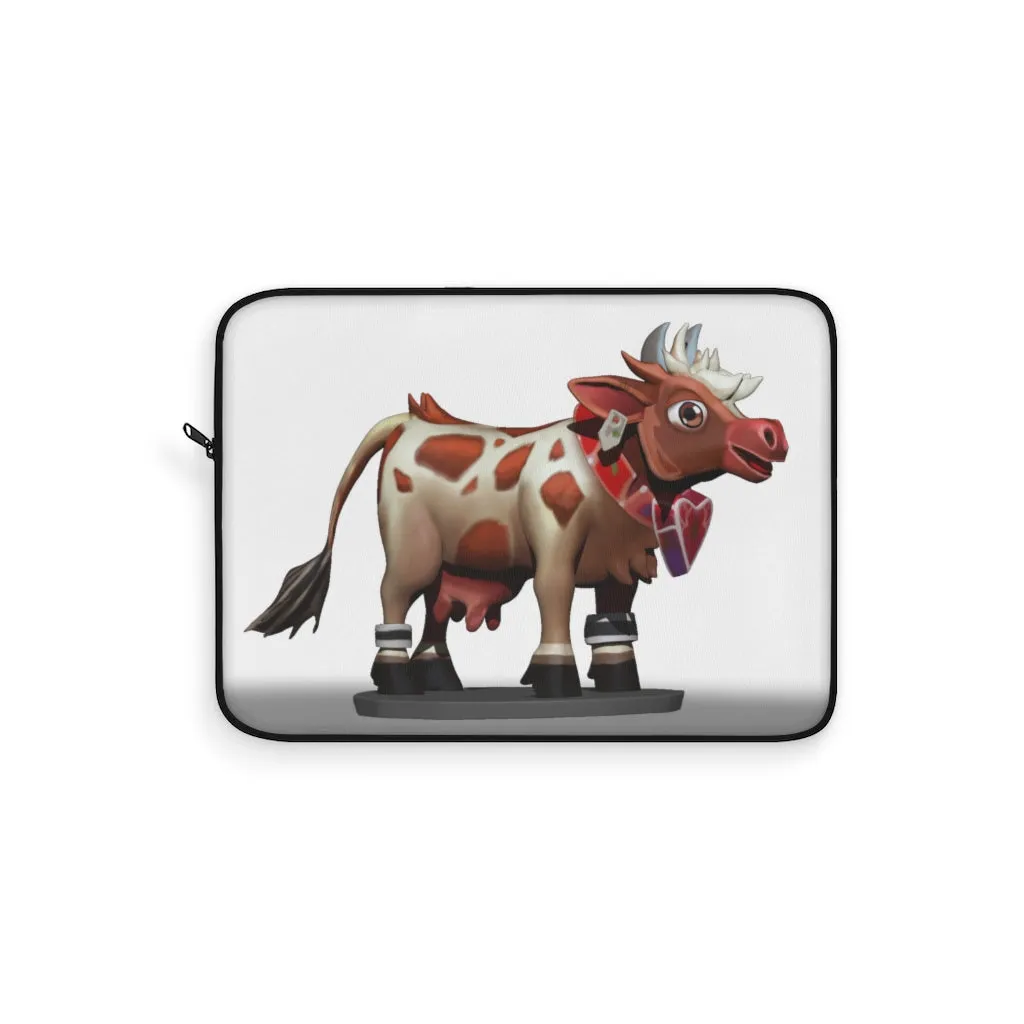 Light Brown Cow Laptop Sleeve