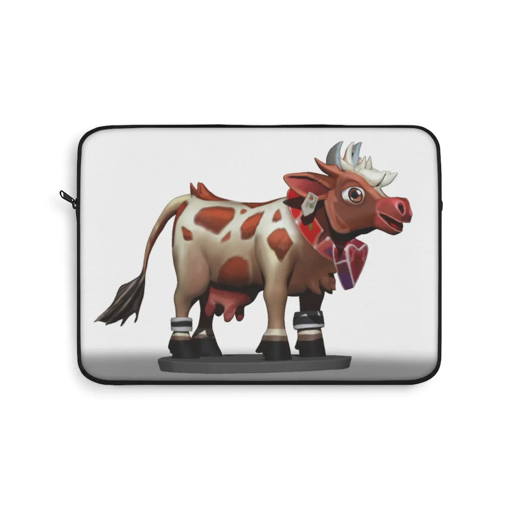 Light Brown Cow Laptop Sleeve