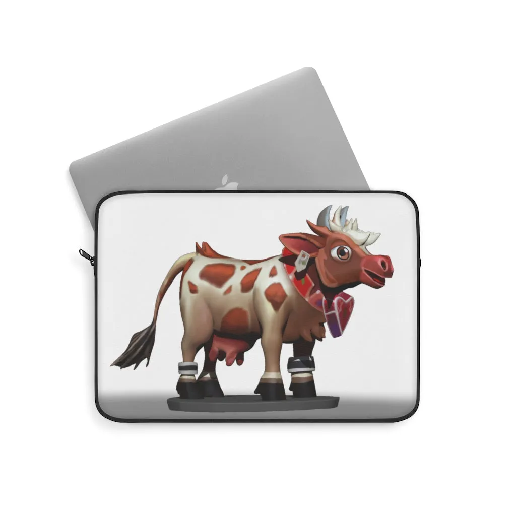 Light Brown Cow Laptop Sleeve