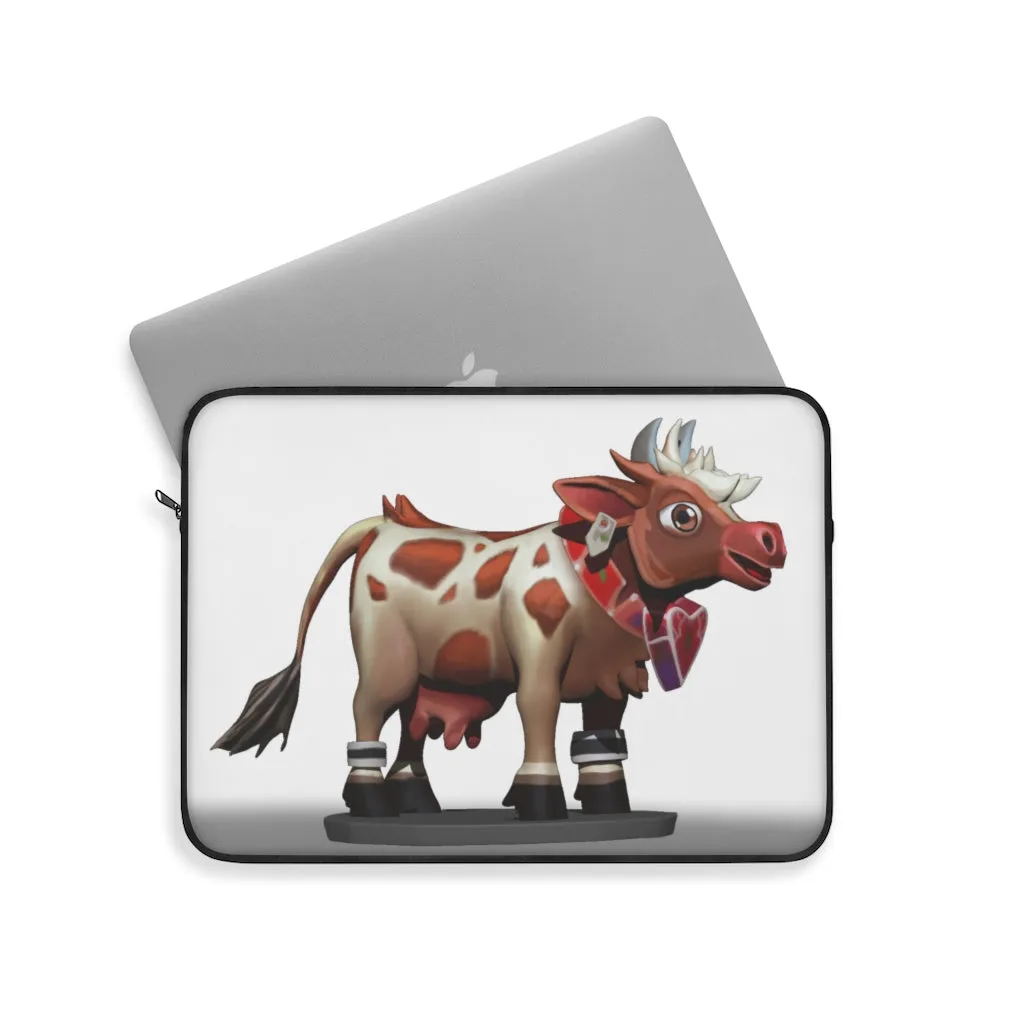 Light Brown Cow Laptop Sleeve