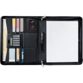 Manhattan Zippered Padfolio 9200 Black - NLA
