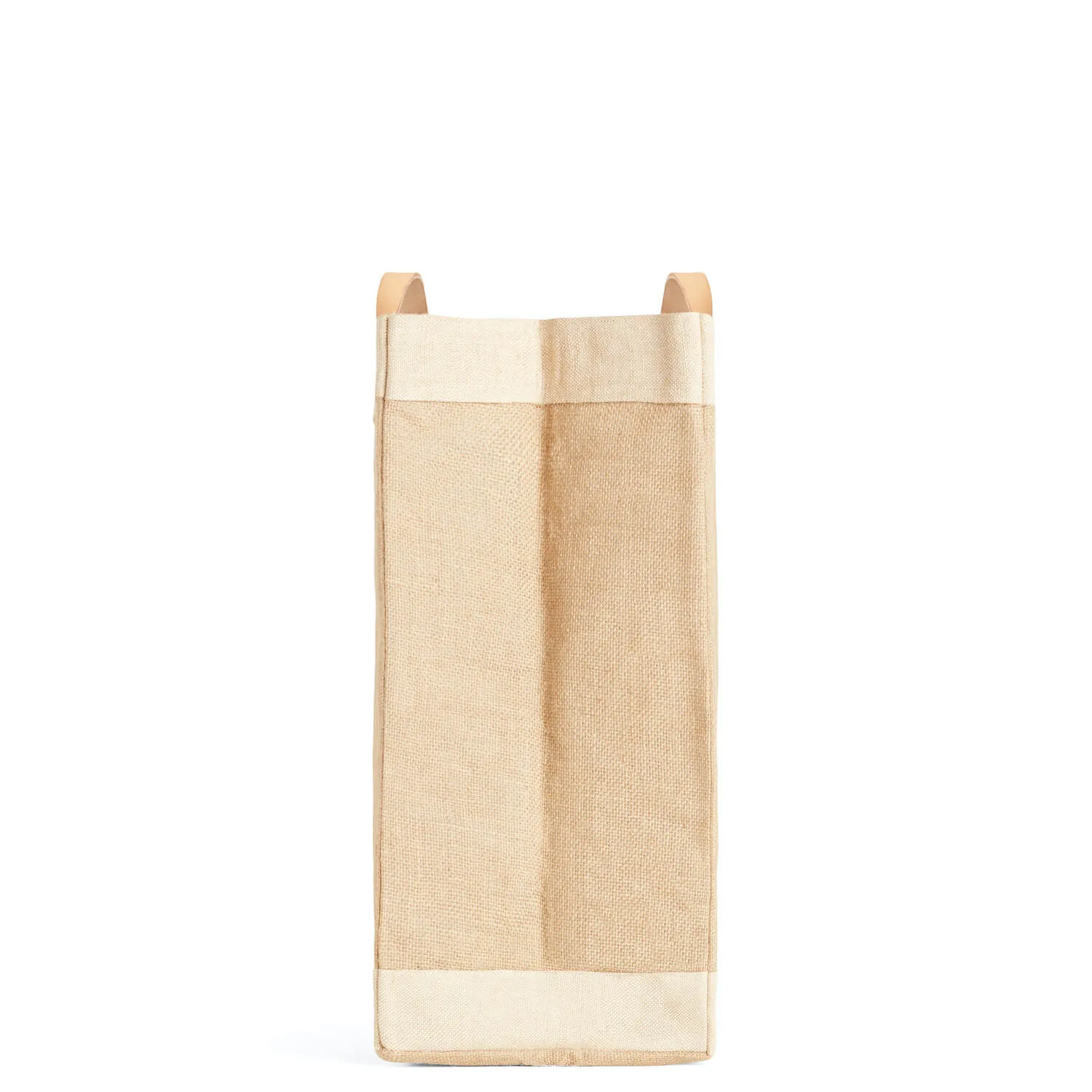 Market Bag in Natural with Pink Striped Monogram