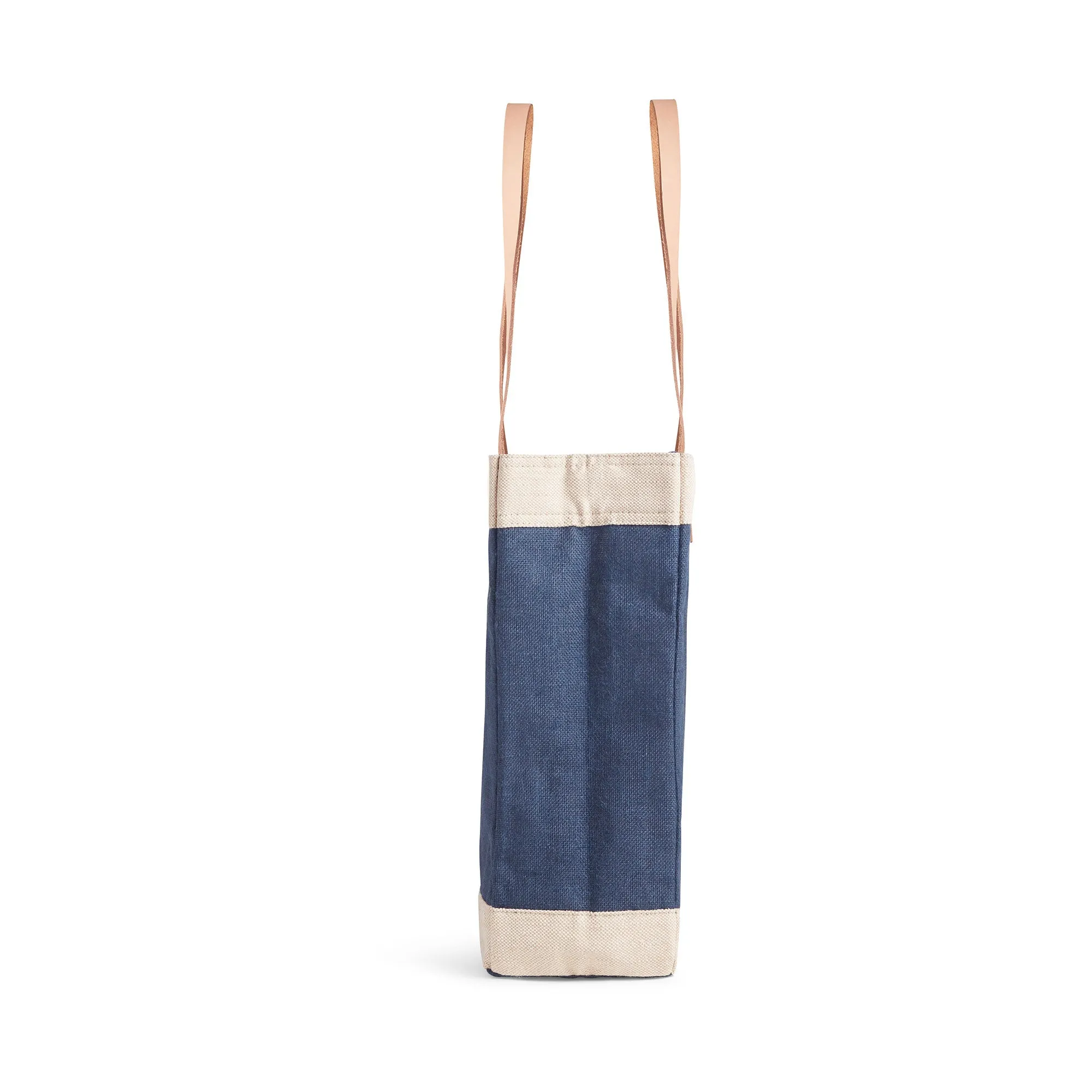 Market Tote in Navy Gold Foil