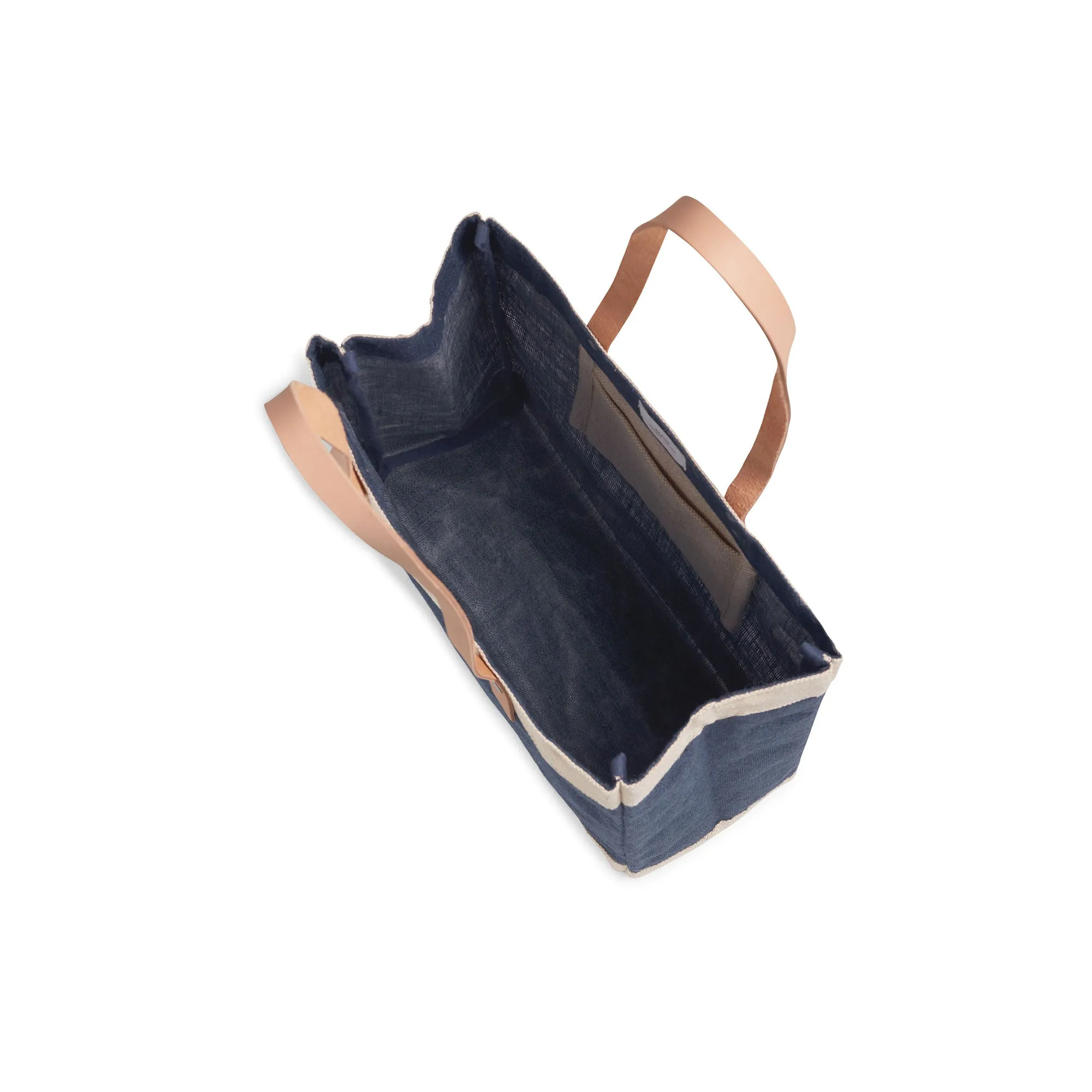 Market Tote in Navy Gold Foil
