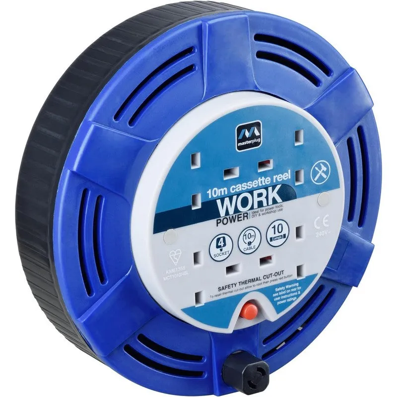 Masterplug Cable Extension Reel 10 Amp - 10 Meters