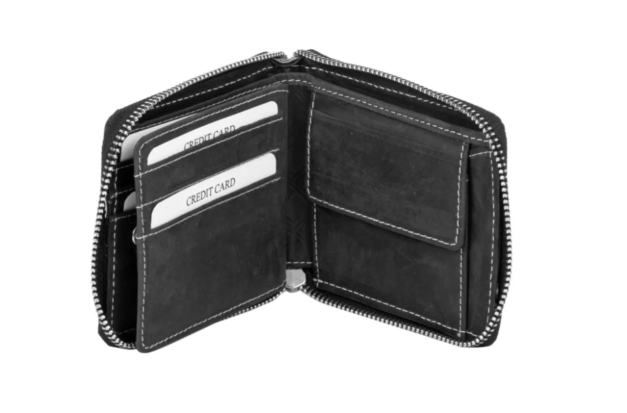 MENS LEATHER WALLET 991739 (BLACK)