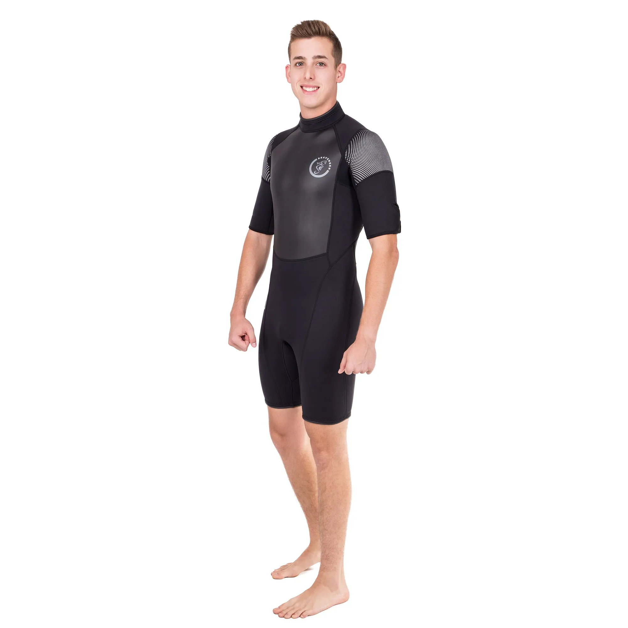Men's Navigator Shorty Wetsuit - Black