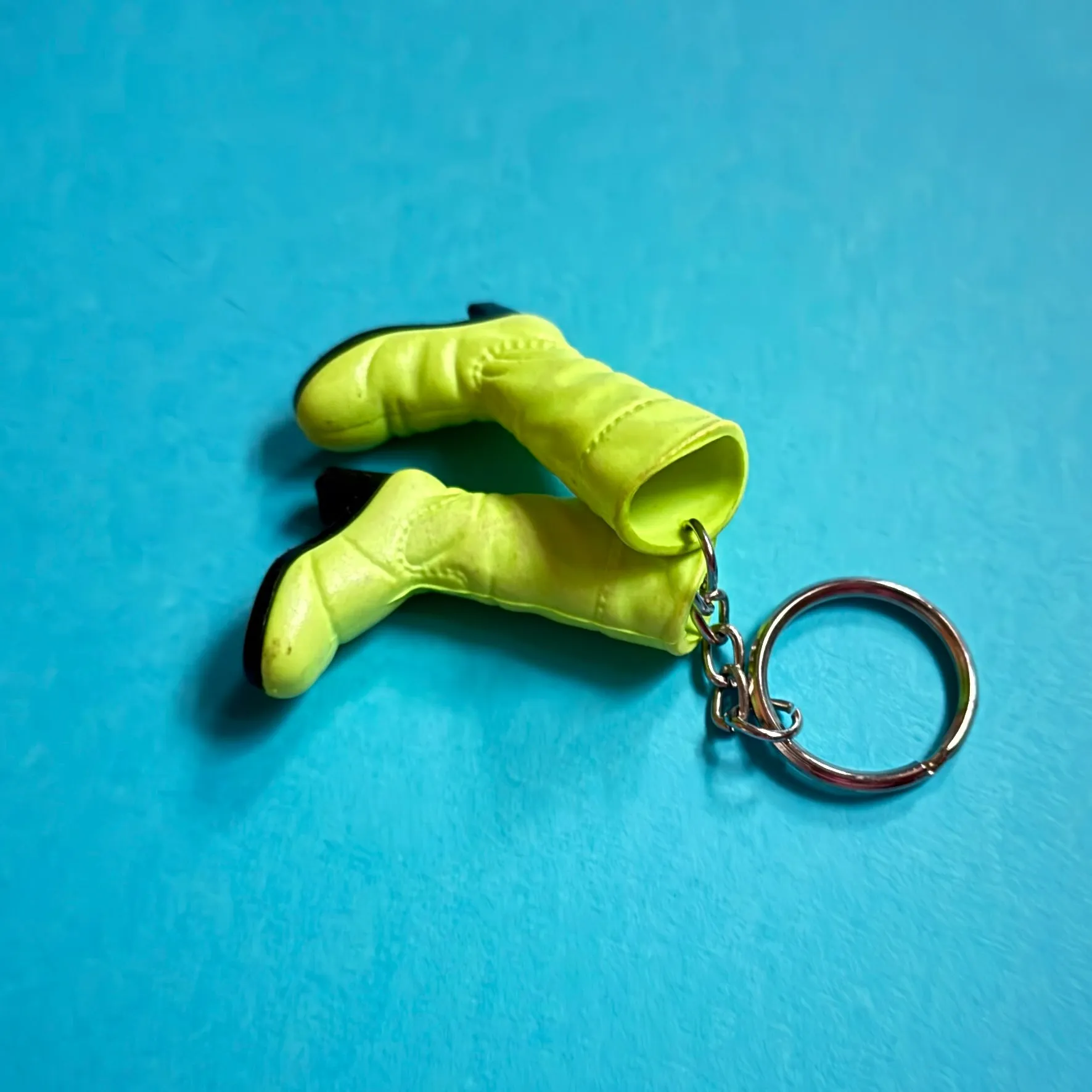 Neon 80s vintage high boots charm