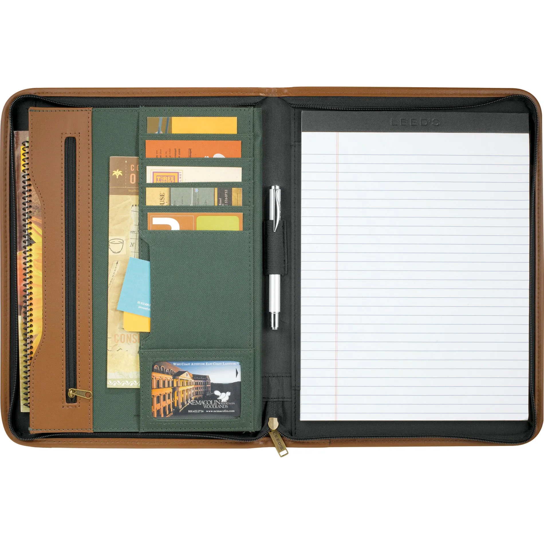 Northwest Zippered Padfolio 0800 Black - NLA
