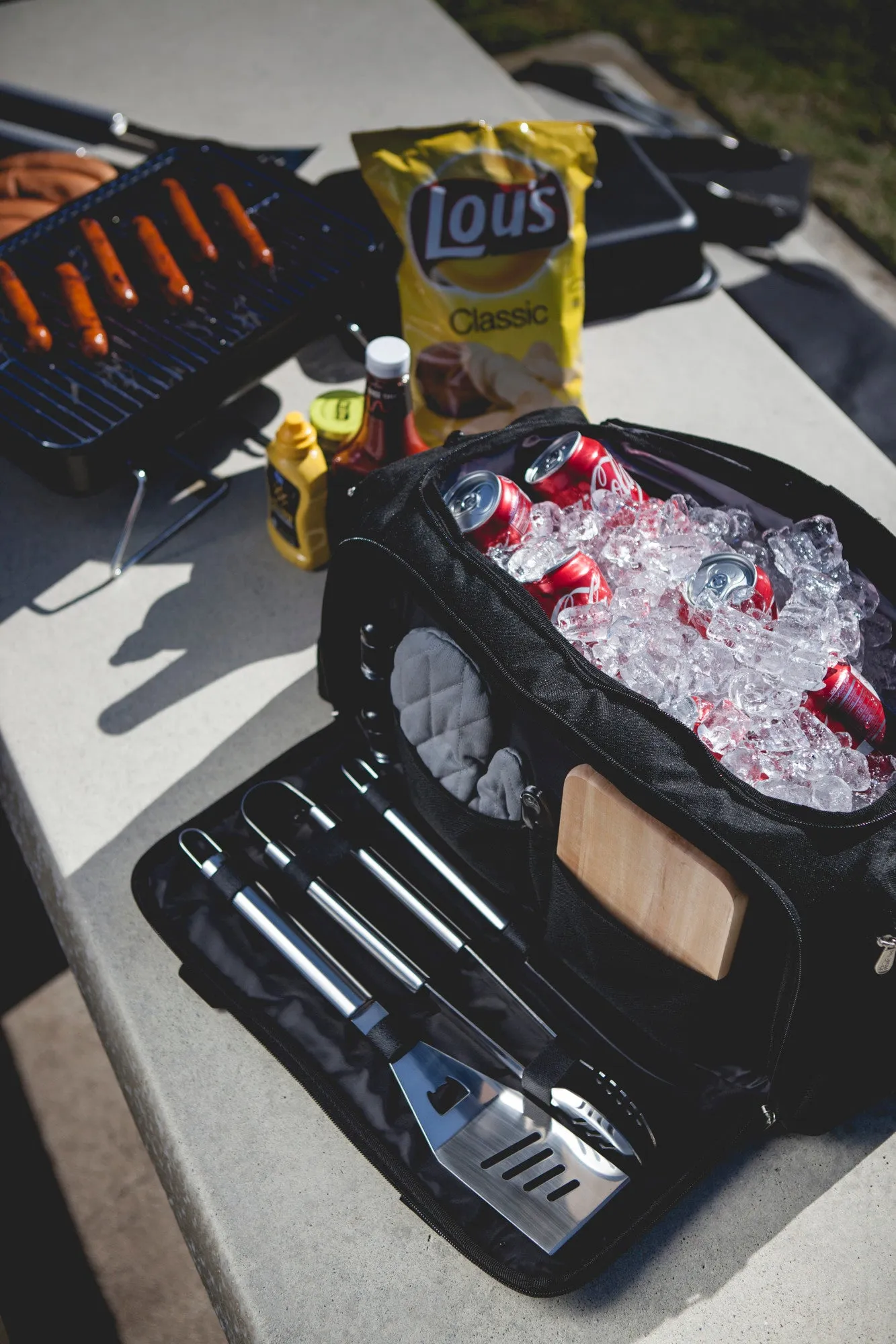 Northwestern Wildcats - BBQ Kit Grill Set & Cooler