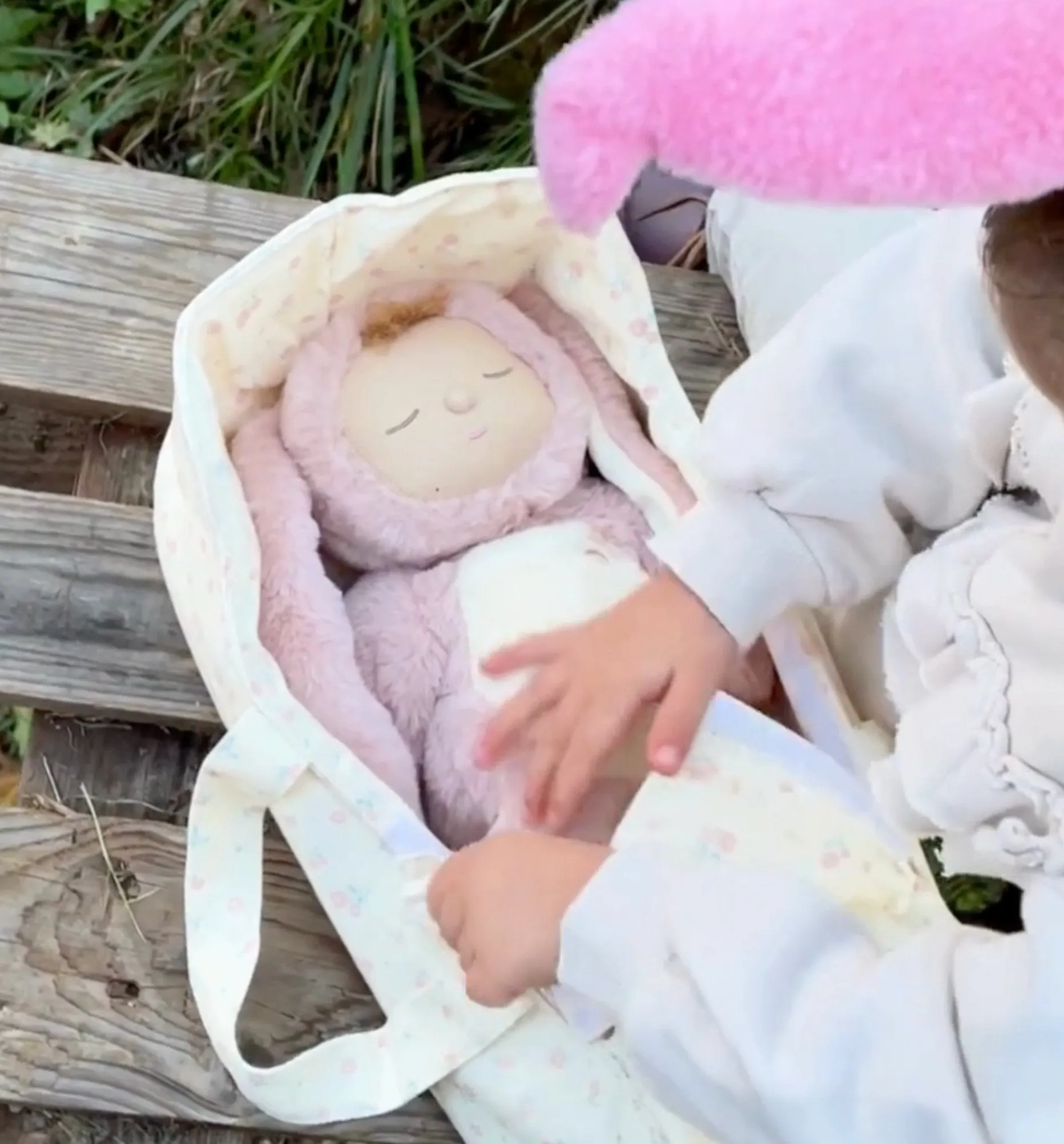 Olli Ella Dinkum Dolls Carrycot - Pansy