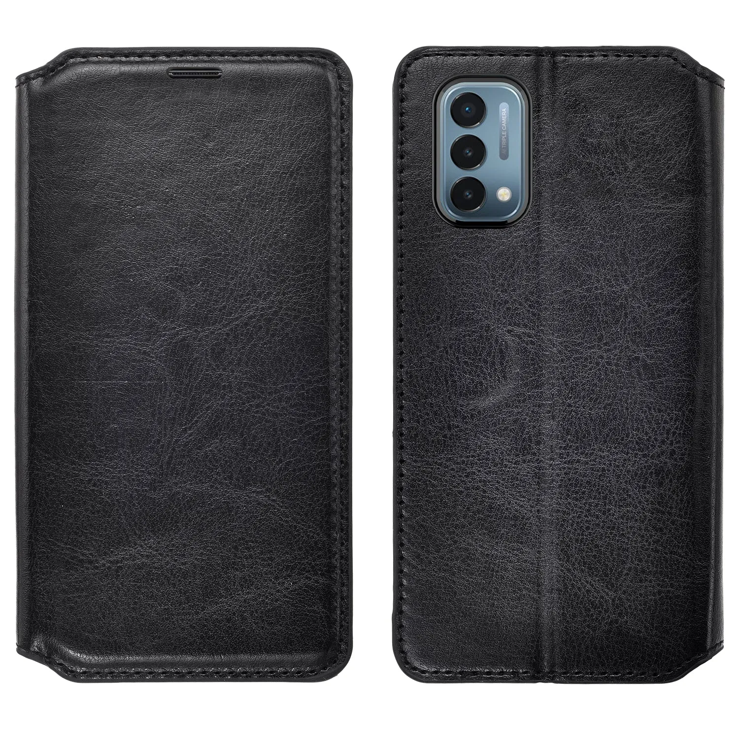 OnePlus Nord N200 5G Case, Nord N200 5G Wallet Case, Pu Leather Wallet Case [Kickstand] with ID & Credit Card Slots for Nord N200 5G  - Black